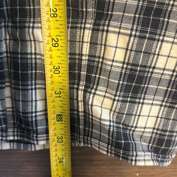 Vtg Gucci 90s runway plaid jodhpurs recycled into a snap button skirt size 30 - Picture 10 of 16